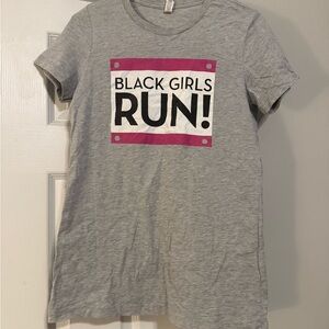 Gray Ladies T-Shirt Black Girls Run!